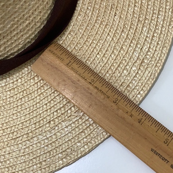 Brixton straw Fedora Sun brown band hat size XS NWT - Picture 15 of 16